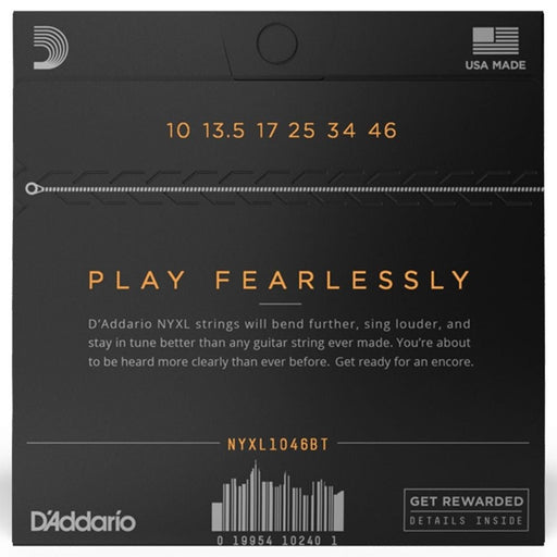 D'Addario NYXL1046BT Balanced Tension Electric Guitar Strings - Light (10 - 46) (NYXL1046BT) - Gsus4