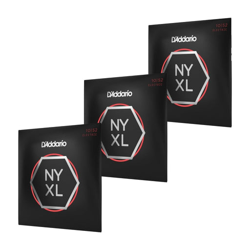 D'Addario NYXL1052 - 3P Nickel Wound Electric Strings Light Top/Heavy Bottom (10 - 52) 3 Set (NYXL1052-3P) - Gsus4