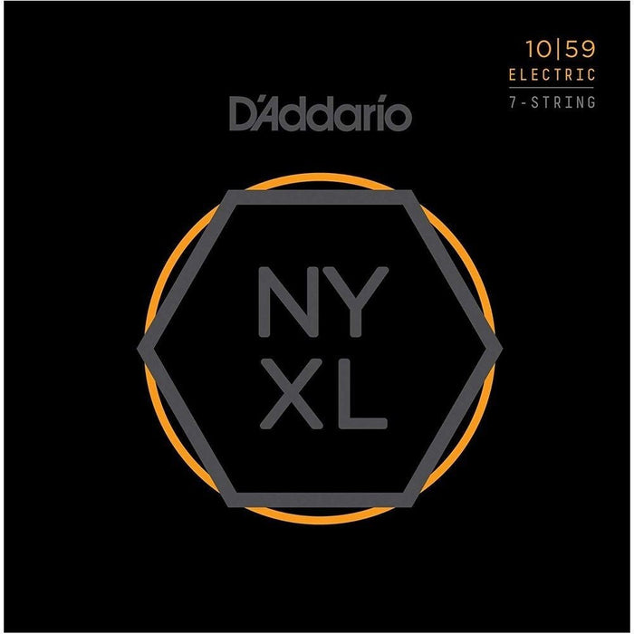 D'Addario NYXL1059 Nickel Wound 7 - String Electric Guitar Strings Regular Light (10 - 59) (NYXL1059) - Gsus4