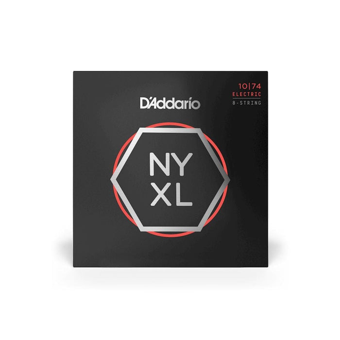 D'Addario NYXL1074 8 - String Nickel Wound Electric Strings Light Top/Heavy Bottom (10 - 74) (NYXL1074) - Gsus4