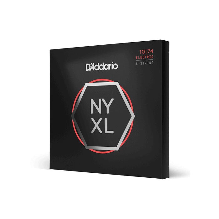 D'Addario NYXL1074 8 - String Nickel Wound Electric Strings Light Top/Heavy Bottom (10 - 74) (NYXL1074) - Gsus4