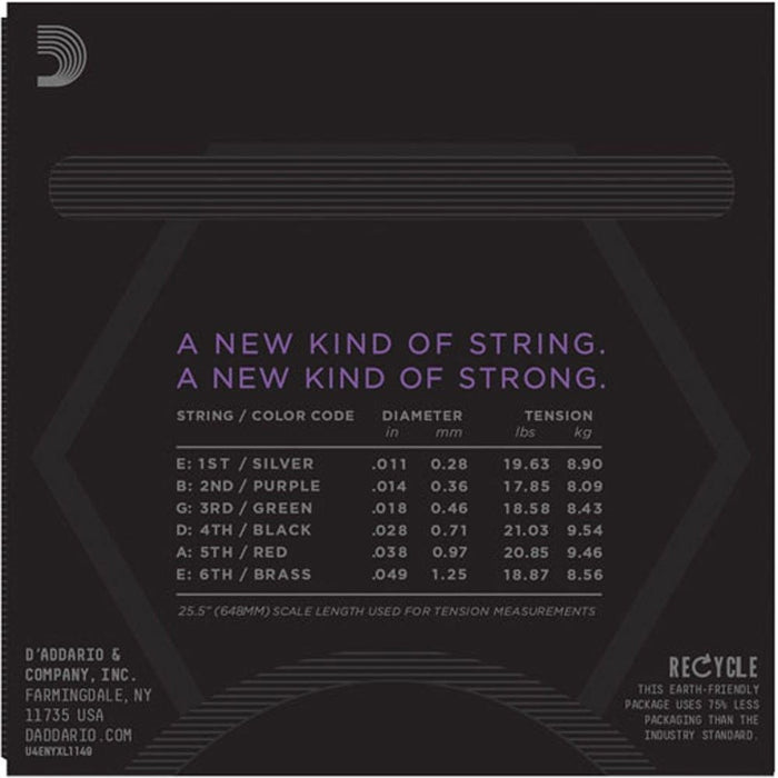 D'Addario NYXL1149 - 3P Nickel Wound Electric Guitar Strings 3 - PACK - Medium (11 - 49) (NYXL1149-3P) - Gsus4