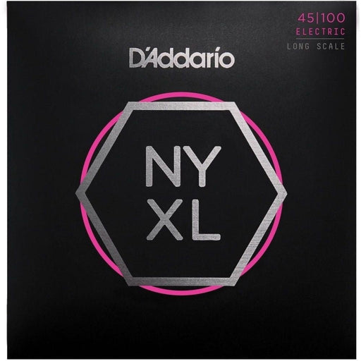 D'Addario NYXL45100 Nickel Wound Bass Guitar Strings - Light Long Scale (45 - 100) (NYXL45100) - Gsus4