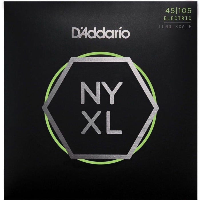 D'Addario NYXL45105 Nickel Wound Bass Strings - Light Top / Med Bottom (45 - 105) (NYXL45105) - Gsus4