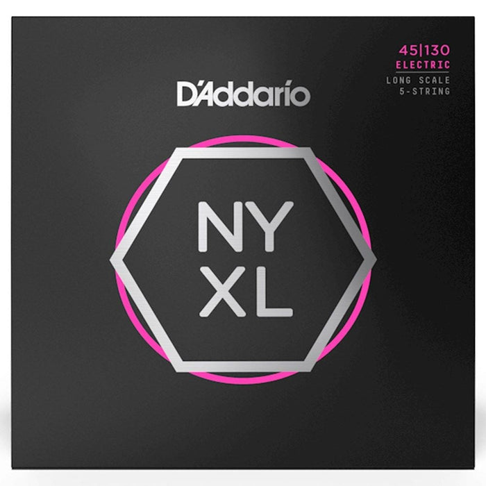 D'Addario NYXL45130 Regular Light Long Scale 5 - String Bass Strings (45 - 130) (NYXL45130) - Gsus4