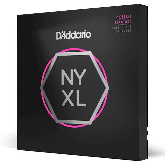 D'Addario NYXL45130 Regular Light Long Scale 5 - String Bass Strings (45 - 130) (NYXL45130) - Gsus4