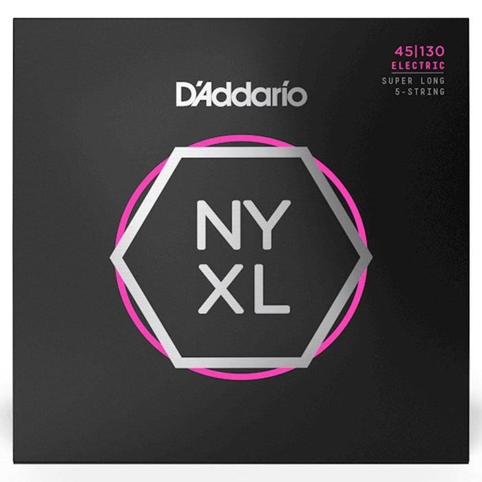 D'Addario NYXL45130SL Nickel Wound Bass Strings - Light Super Long Scale (45 - 130) (NYXL45130SL) - Gsus4
