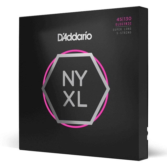 D'Addario NYXL45130SL Nickel Wound Bass Strings - Light Super Long Scale (45 - 130) (NYXL45130SL) - Gsus4