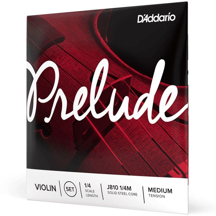 D'Addario Prelude Violin 1/4 Med Set (J810 1/4M) - Gsus4