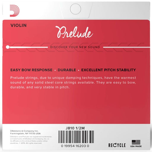 D'Addario Prelude Violin 4/4 Med Set (J810 4/4M) - Gsus4