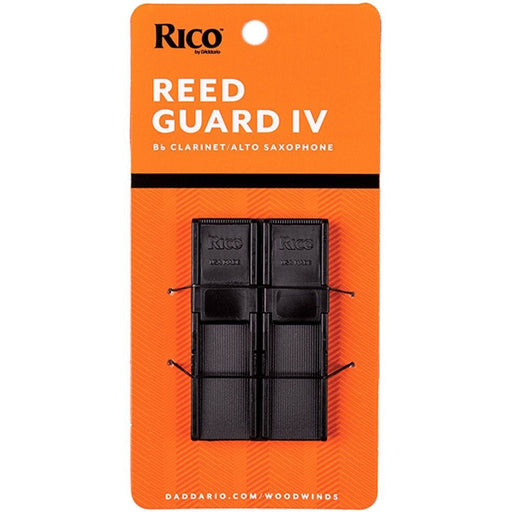 D'Addario Rico Reed Guard IV Clarinet/Alto Reed Holder Holds 4 - Black (RGRD4ASCL) - Gsus4