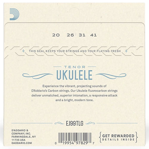 D'Addario Set Tenor Ukulele Carbon Low G (EJ99TLG) - Gsus4