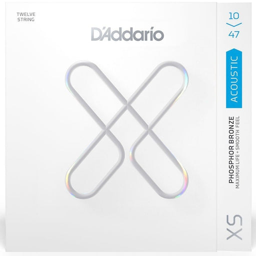 D'Addario XS Coated 12 - String Set Acoustic Phosphor Bronze Strings - Light (10 - 47) (XSAPB1047-12) - Gsus4