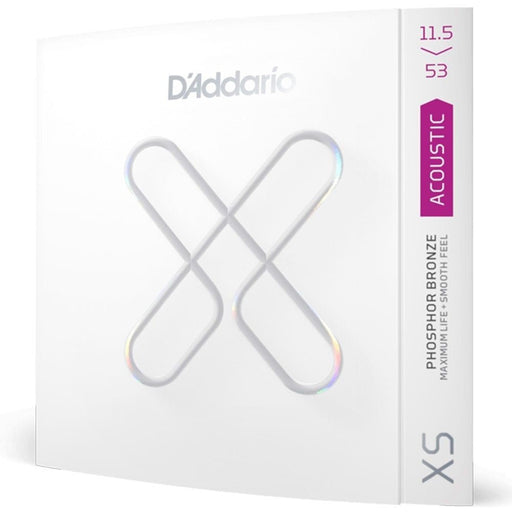 D'Addario XS Coated Acoustic Phosphor Bronze Strings Custom Light Plus Set (11.5 - 53) (XSAPB11553) - Gsus4