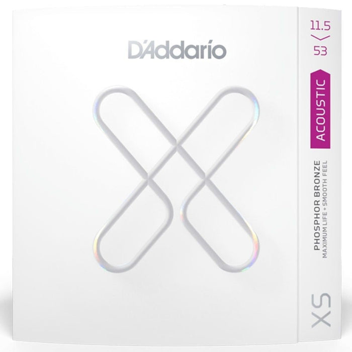 D'Addario XS Coated Acoustic Phosphor Bronze Strings Custom Light Plus Set (11.5 - 53) (XSAPB11553) - Gsus4