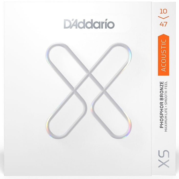 D'Addario XS Coated Acoustic Phosphor Bronze Strings - Extra Light Set (10 - 47) (XSAPB1047) - Gsus4