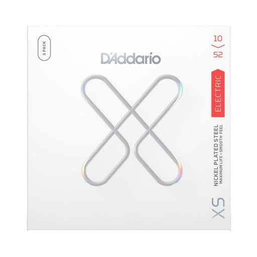 D'Addario XS Coated Nickel Plated Steel Electric 3 - Pack - Lt/Heavy Bot (10 - 52) (XSE1052-3P) - Gsus4