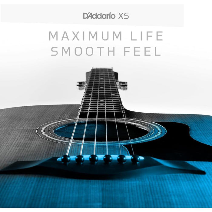 D'Addario XSAPB1253-B25 XS Coated Acoustic Phosphor Bronze Strings - Light (12-53) - 25-Set Bulk Box (XSAPB1253-B25) - Gsus4