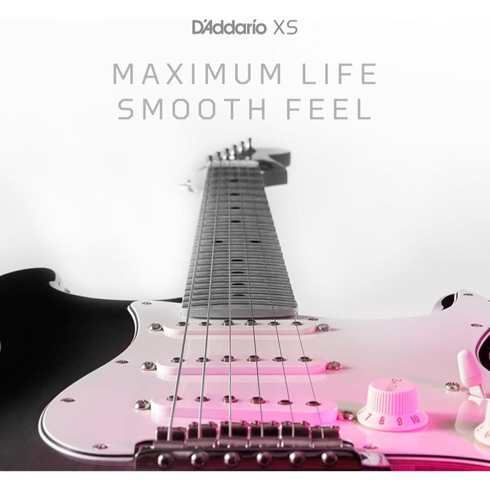 D'Addario XSE1046-B25 XS Coated Nickel Plated Steel Electric Strings - Light (10-46) - 25-Set Bulk Box (XSE1046-B25) - Gsus4