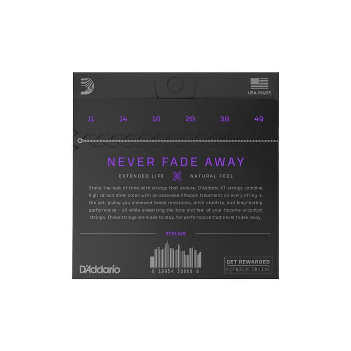 D'Addario XT Coated Electric Nickel Wound Strings Medium Set (11 - 49) (XTE1149) - Gsus4