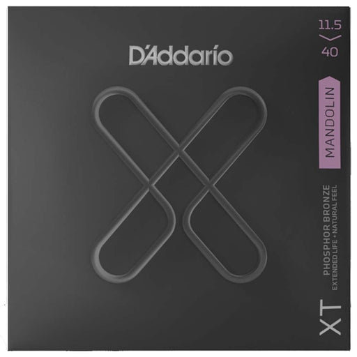 D'Addario XT Mandolin Strings, Phosphor Bronze, Custom Medium, 11.5 - 40 (XTM11540) - Gsus4