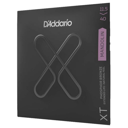 D'Addario XT Mandolin Strings, Phosphor Bronze, Custom Medium, 11.5 - 40 (XTM11540) - Gsus4