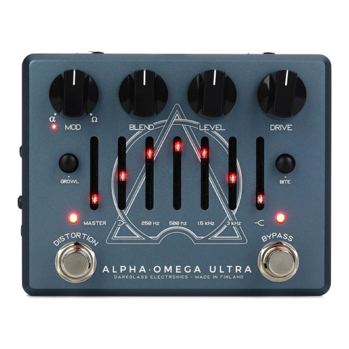 Darkglass | Alpha Omega Ultra | Dual Bass Preamp DI, EQ & Overdrive w/ Aux In (DG - AOUV2) - Gsus4