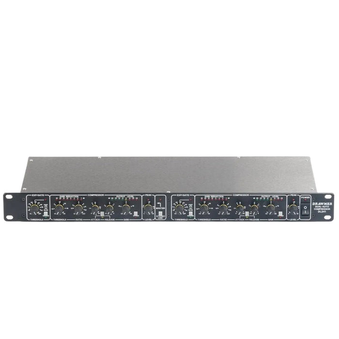 Drawmer DL241 - XLR Dual Compressor/Limiter (Balanced XLR Inputs/Outputs) (DRA-DL241B (XLR)) - Gsus4