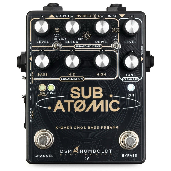 DSM & Humboldt | SUB ATOMIC | 2Ch Crossover CMOS Bass Preamp / Overdrive (DSM - SUB - ATOMIC) - Gsus4