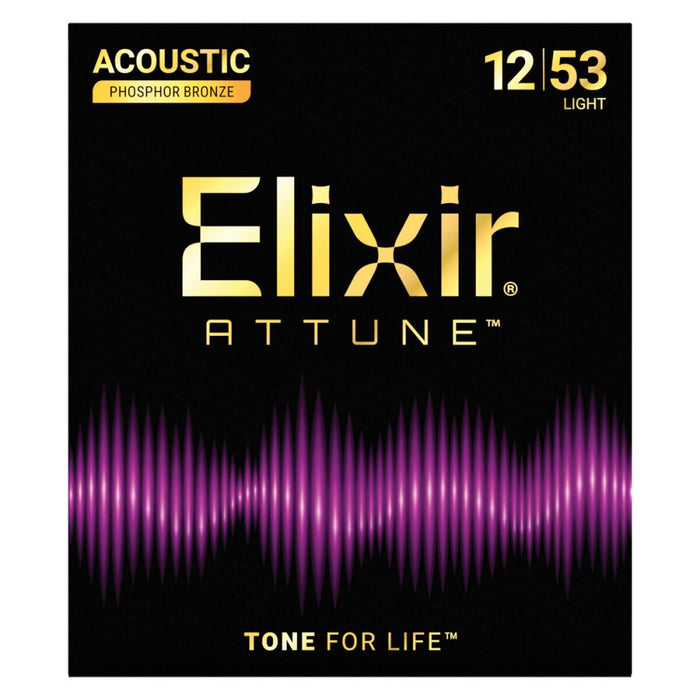 Elixir | 21052 | ATTUNE | Acoustic Strings | Phosphor Bronze | Light 12 - 53 | 23/APB - ATT - L (E21052) - Gsus4