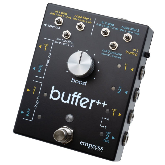 Empress Effects | BUFFER++ | w/ Noise Filter & Boost | ABY Switch, Stereo Loop Switch & Transformer Isolated (BUPP) - Gsus4