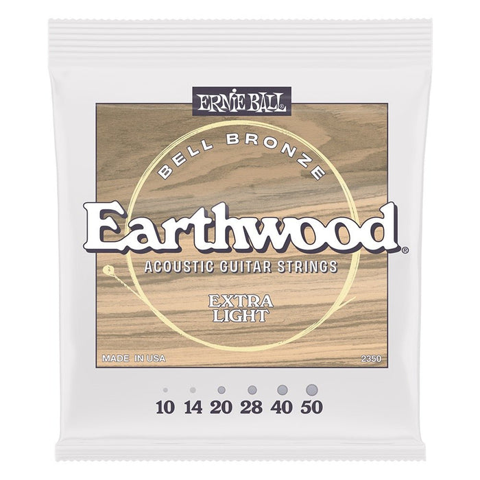 Ernie Ball | ACOUSTIC Guitar Strings | Bell Bronze Earthwood | John Mayer Collab | Extra Light 10 - 50 | P02350 (P02350) - Gsus4