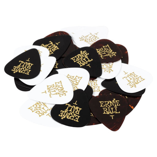 Ernie Ball | Assorted Colour Cellulose Guitar Picks | Thin | 12 Piece | P09176 (P09176) - Gsus4