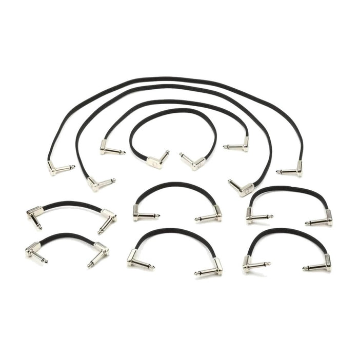 Ernie Ball | Flat Ribbon Patch Cables | 10 - Pack | Pedalboard Multi - Pack | P06224 (P06224) - Gsus4