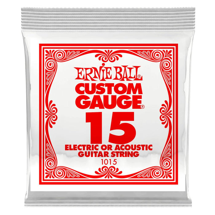 Ernie Ball P01015 Single Strings (Plain) .015