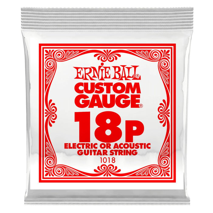 Ernie Ball P01018 Single Strings (Plain) .018