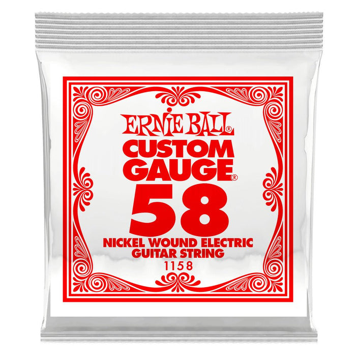 Ernie Ball P01158 Nickel Wound Single Strings .058
