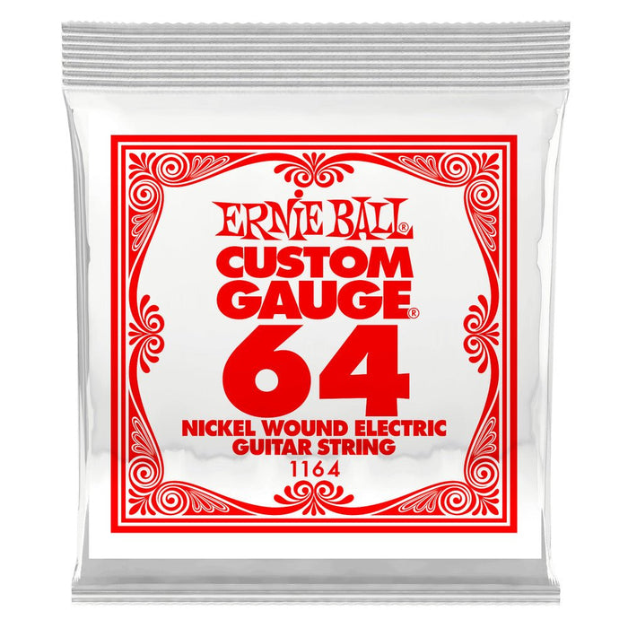 Ernie Ball P01164 Nickel Wound Single Strings .064