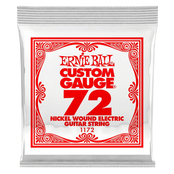 Ernie Ball P01172 Nickel Wound Single Strings .072