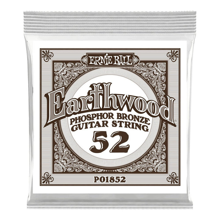 Ernie Ball P01852 Phosphor Bronze Single Strings .052