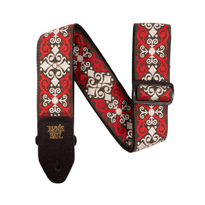 Ernie Ball P04695 Jacquard Strap Red Trellis (P04695) - Gsus4