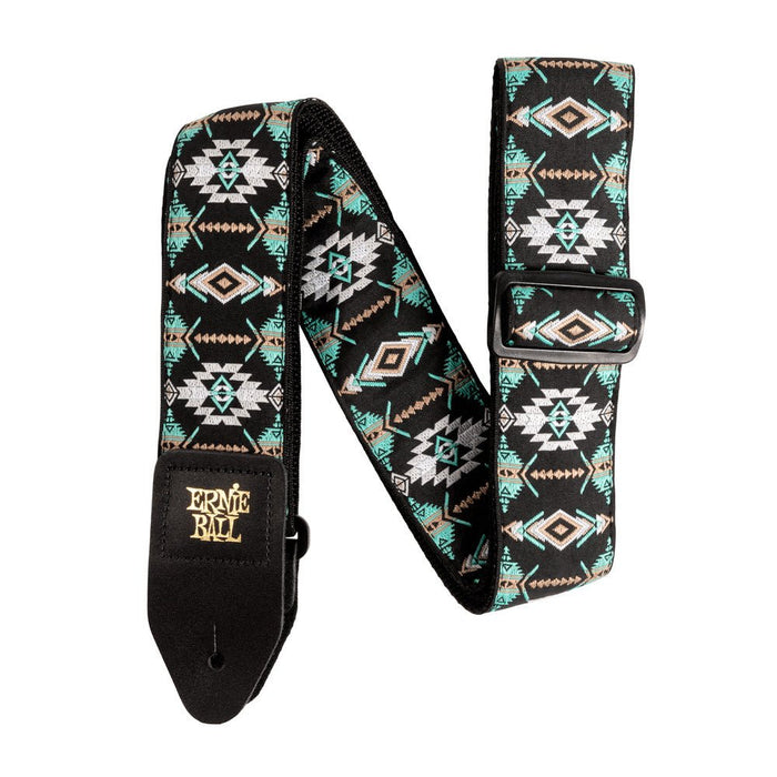 Ernie Ball P05325 Classic Jacquard Guitar Strap/Bass Strap - Southwestern Turquoise
