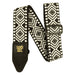 Ernie Ball P05343 Classic Jacquard Guitar Strap/Bass Strap - White Savannah