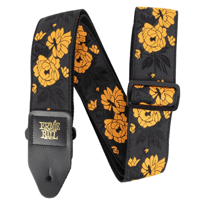 Ernie Ball P05358 Classic Jacquard Guitar Strap/Bass Strap - Tangerine Rose