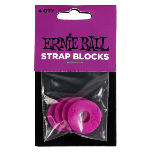 Ernie Ball P05618 Strap Blocks - Purple - 4 Pack