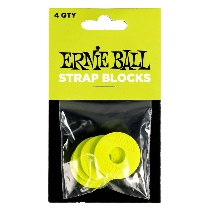 Ernie Ball P05622 Strap Blocks - Green - 4 Pack