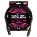 Ernie Ball P06390 XLR Microphone Cable Braided Black 5FT / 1.52M (P06390) - Gsus4