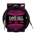 Ernie Ball P06393 Braided Instrument Cable Straight/Straight 10ft - Purple/Black