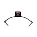 Ernie Ball P06408 Flat Ribbon Stereo Patch Cable 6in - Black - Single