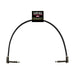 Ernie Ball P06409 Flat Ribbon Stereo Patch Cable 12in - Black - Single
